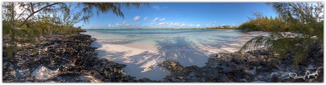 Eleuthera Bahamas Virtual Reality Photo - Winding Bay Beach Northeast - North of Rock Sound