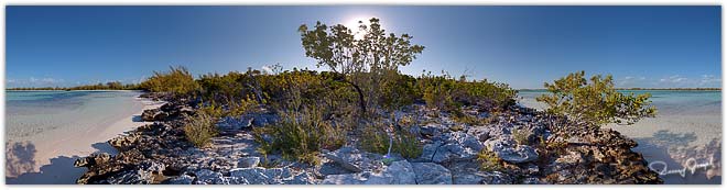 Eleuthera Bahamas Virtual Reality Photo - Winding Bay Beach Northwest